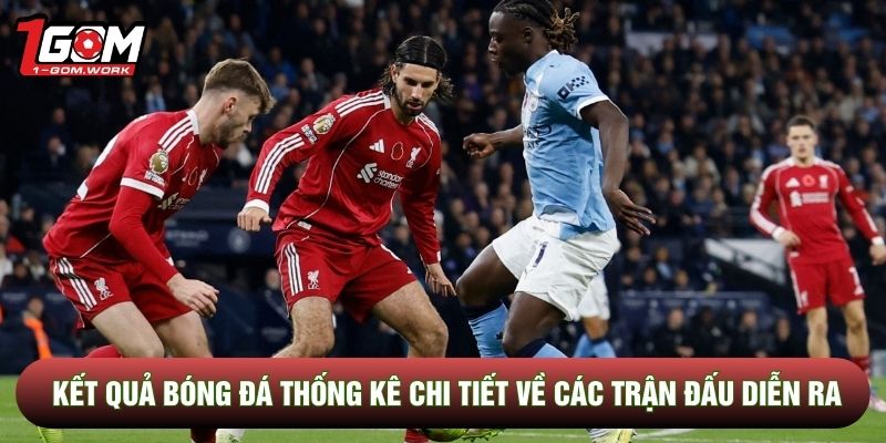 Kết quả bóng đá thống kê chi tiết về các trận đấu diễn ra