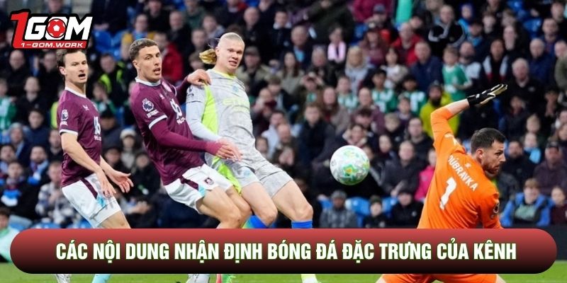Các nội dung nhận định bóng đá đặc trưng của kênh
